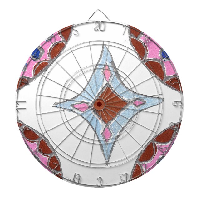 Tablero De Dardos Mandala Oil Painting Impressão (Frente)