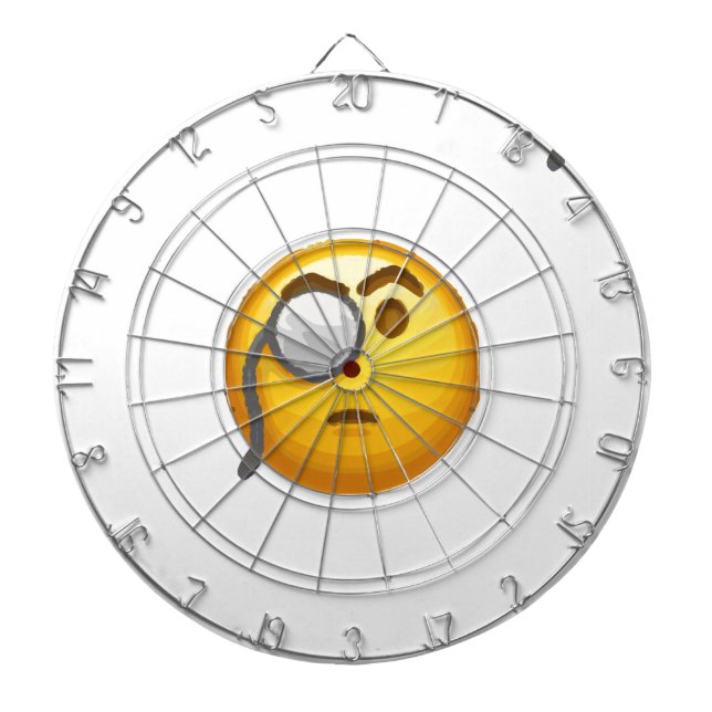 Tablero De Dardos monóculo emoji (Frente)