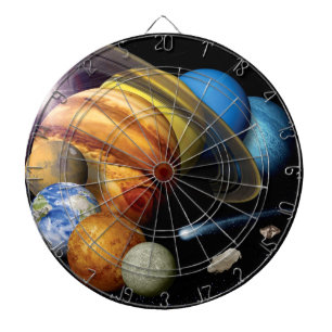 Tablero De Dardos Montagem do Sistema Solar da NASA JPL Fotos Espaci