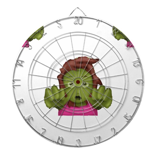 Tablero De Dardos mulher zombie emoji (Frente)