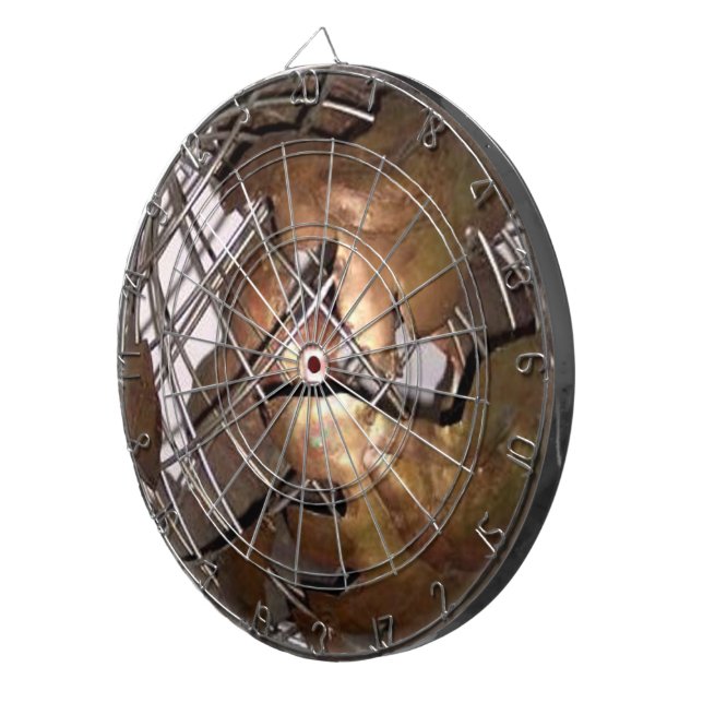 Tablero De Dardos Mundo 3D (Frente Direita)