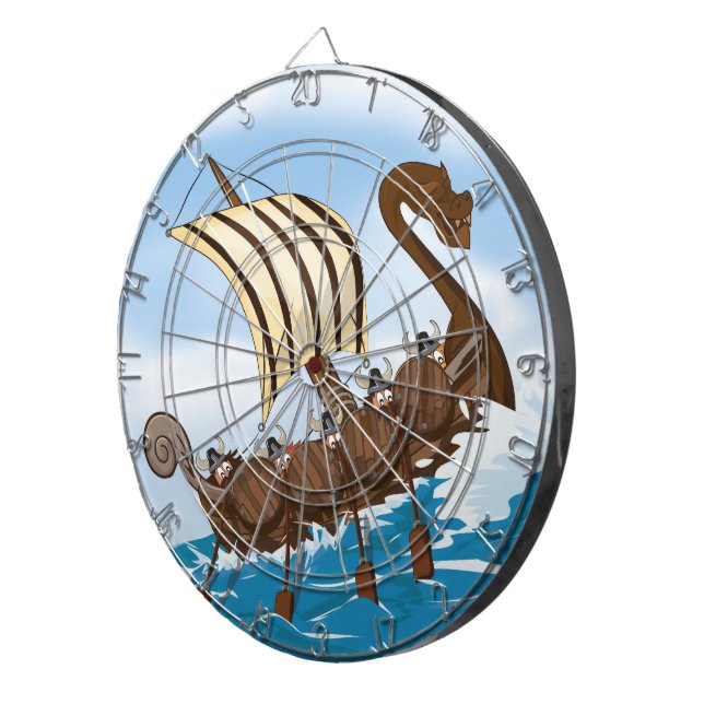 Tablero De Dardos Navio Viking (Frente Direita)