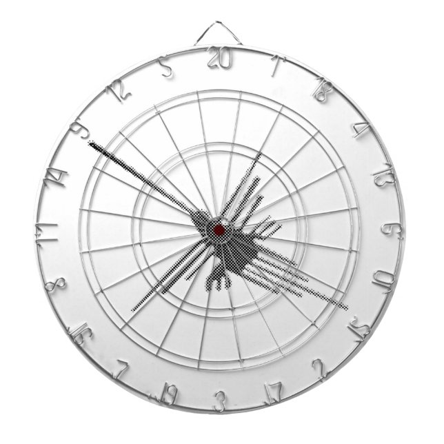 Tablero De Dardos Nazca Lines Hummingbird Newsprint (Frente)