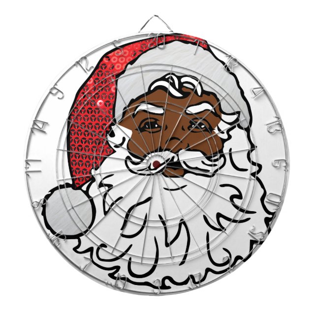 Tablero De Dardos negro santa claus (Frente)