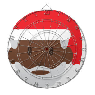 Tablero De Dardos negro santa claus emoji