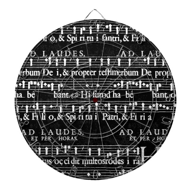 Tablero De Dardos notas de música grunge (Frente)