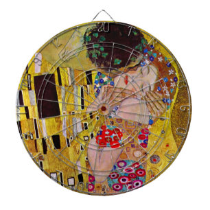 Tablero De Dardos O Beijo de Gustav Klimt, Vintage Art Nouveau