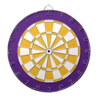 Tablero De Dardos O conselho de dardo: Branco, ouro, e roxo