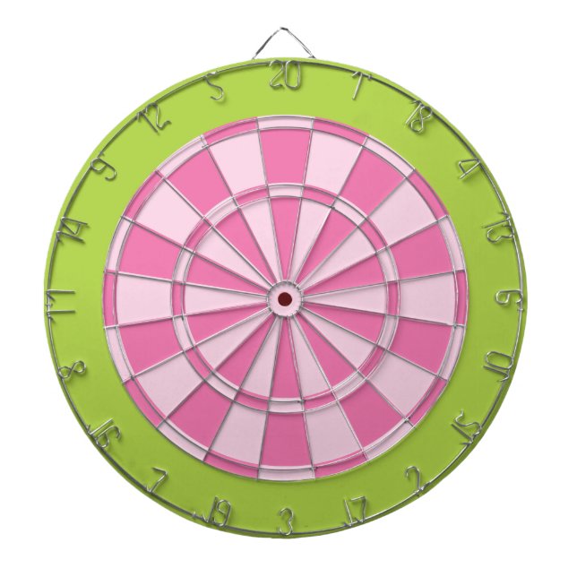 Tablero De Dardos O conselho de dardo: Luz - rosa e verde limão (Frente)