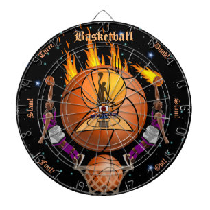 Tablero De Dardos O Dartboard impetuoso do afundanço do basquetebol