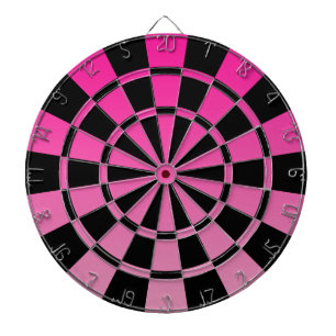 Tablero De Dardos Ombre cor-de-rosa e preto