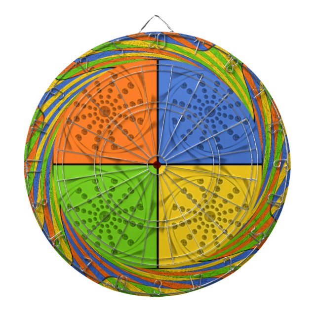 Tablero De Dardos Padrão de tecido egípcio sem costura (Frente)