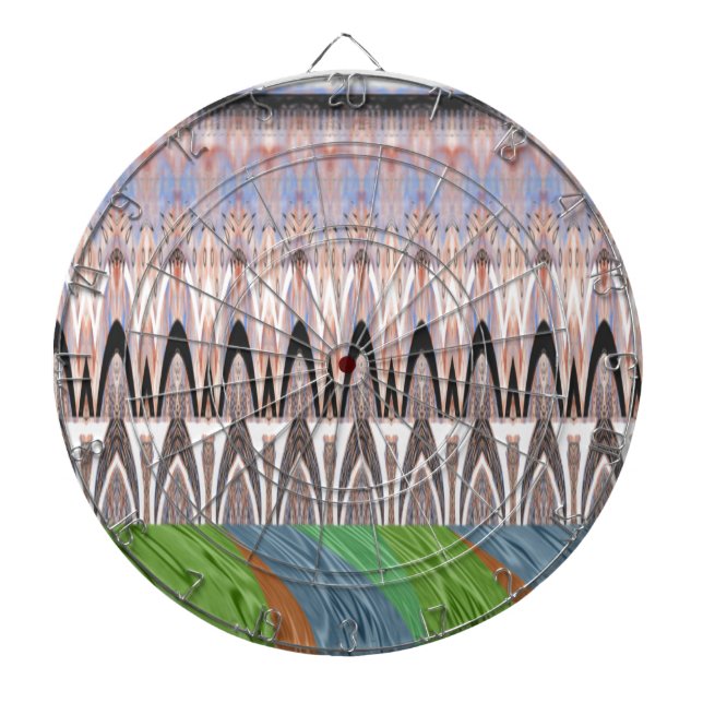 Tablero De Dardos Padrão tradicional da África Ásia (Frente)