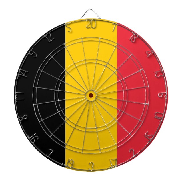 Tablero De Dardos Painéis com bandeira da Bélgica (Frente)