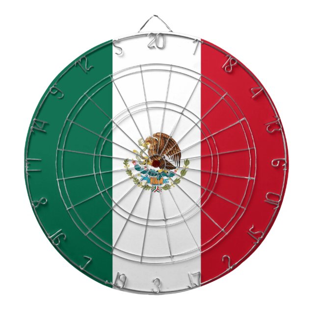 Tablero De Dardos Painel com Bandeira do México (Frente)