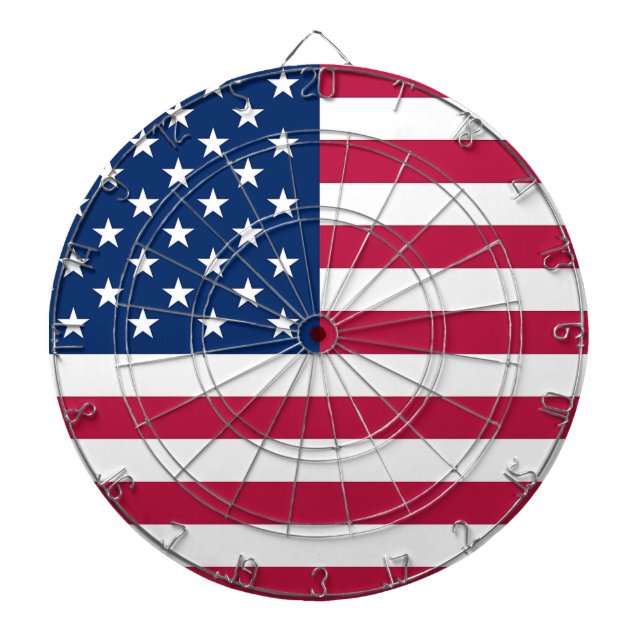 Tablero De Dardos Painel com Bandeira dos EUA (Frente)