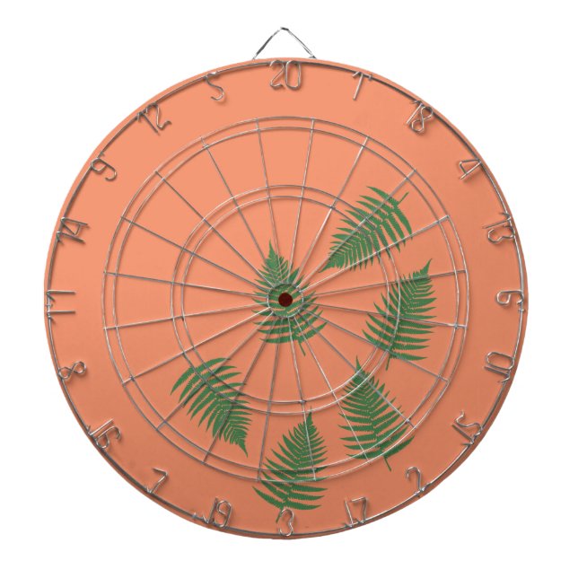 Tablero De Dardos Painel de Dardos Sorte Funky Green Fern (Frente)