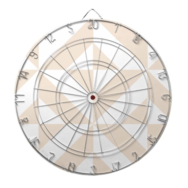 Tablero De Dardos Pale Beige Geométrico Deco Cube Padrão (Frente)