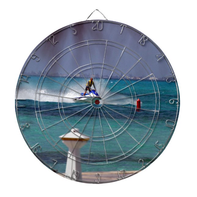Tablero De Dardos Paraíso de Jet Ski (Frente)