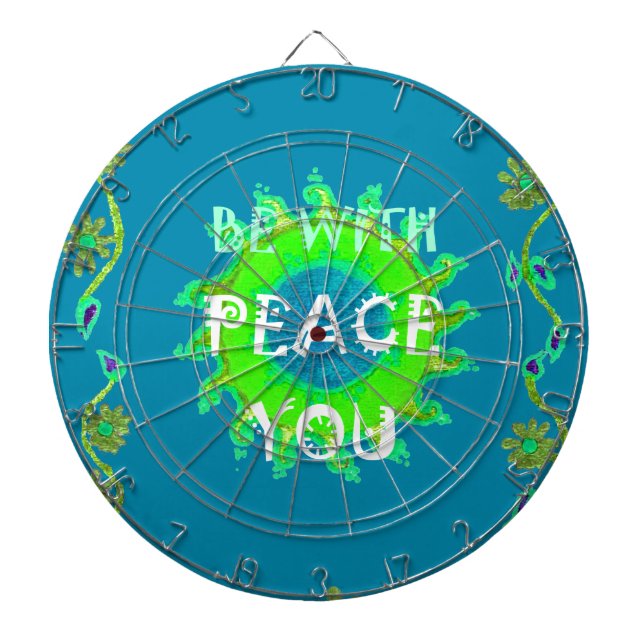 Tablero De Dardos Peace Be with You Art Impressão (Frente)