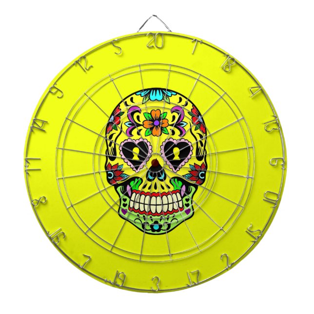 Tablero De Dardos Pele Amarela de Açúcar (Dia dos Mortos) (Frente)
