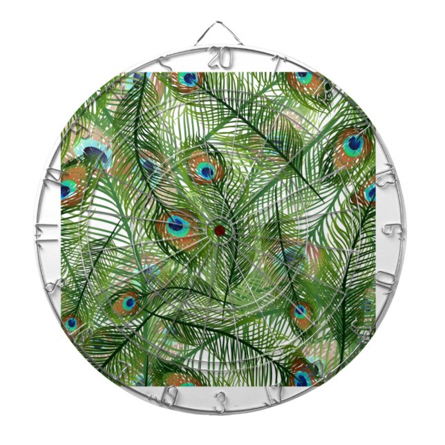 Tablero De Dardos Penas de peacock (Frente)