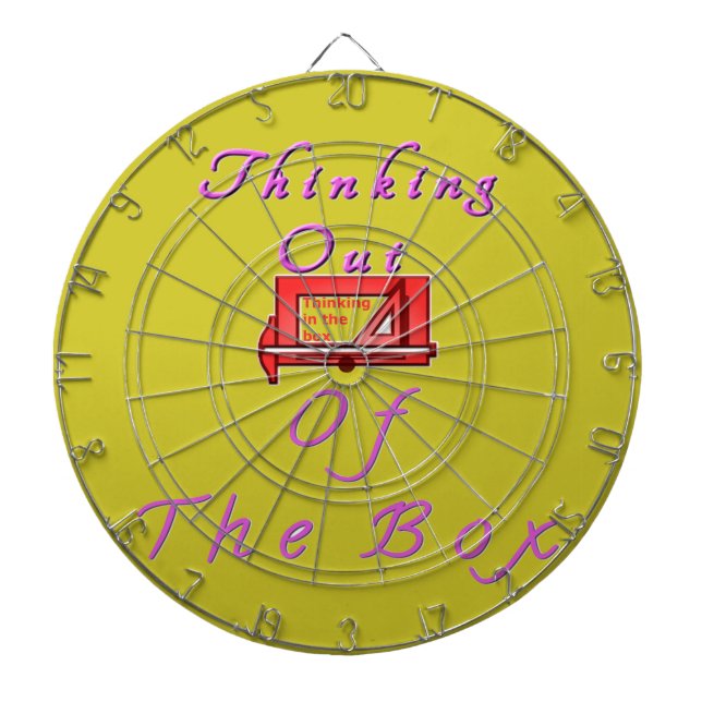 Tablero De Dardos Pensando fora da caixa. (Frente)