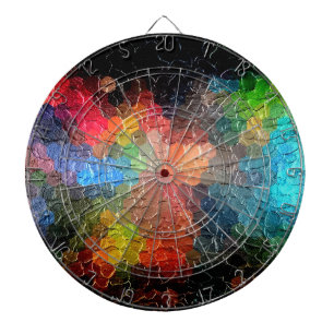 Tablero De Dardos pintura abstrato Cores Dinâmicas