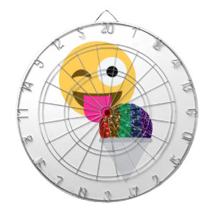 Tablero De Dardos piscar os olhos emoji brilhante