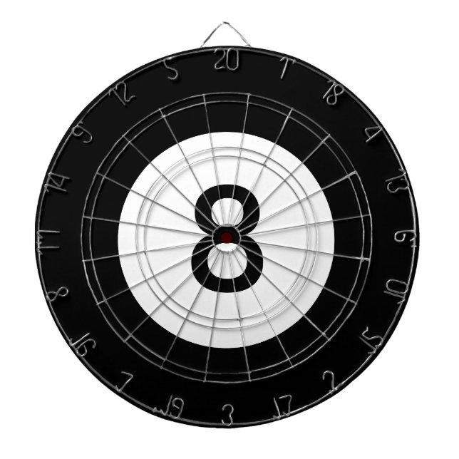 Tablero De Dardos Placa Dart de Oito Ball (Frente)