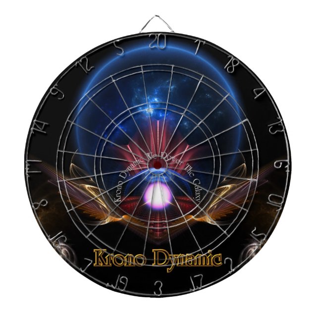 Tablero De Dardos Placa Dart Fractal Dinâmica do Krono (Frente)