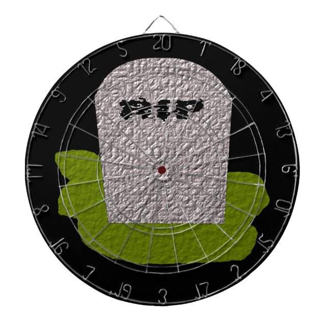 Tablero De Dardos Placa Dart Tombstone RIP (Frente)