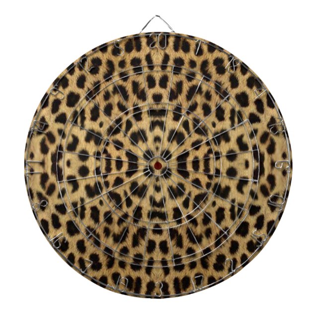 Tablero De Dardos Placa de arte de impressão Leopardo (Frente)