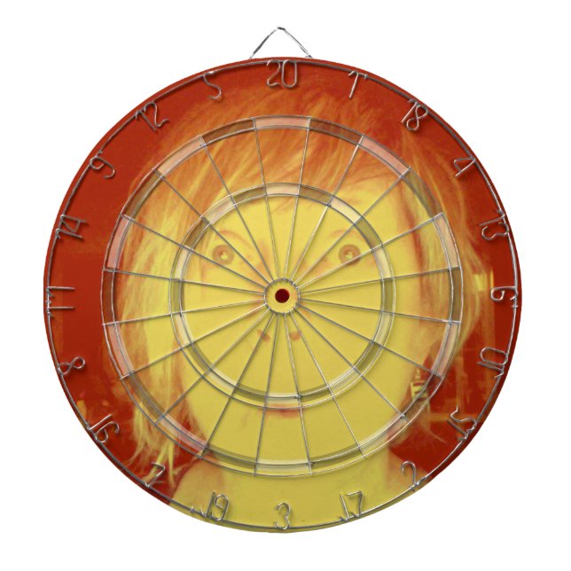 Tablero De Dardos Pnha sua cara sobre você modelo do dartboard (Frente)