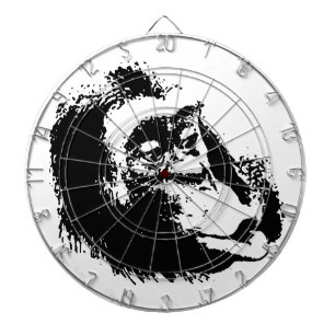 Tablero De Dardos Pop Art Funny Chimpanzé