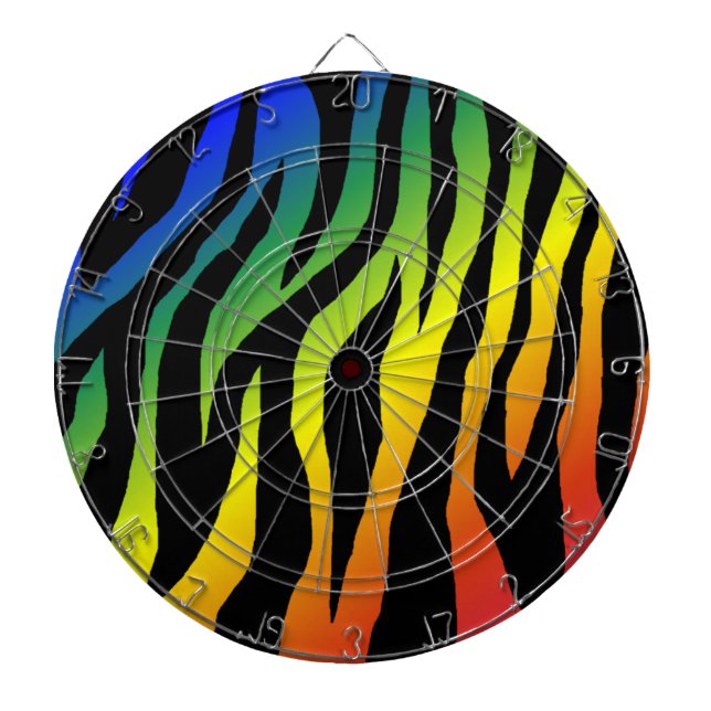 Tablero De Dardos Pop Zebra (Frente)