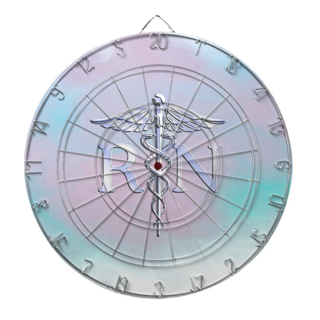 Tablero De Dardos Prata Como RN Caduceus (Frente)
