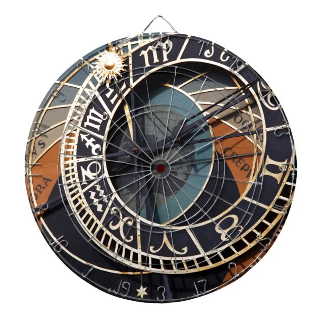 Tablero De Dardos Presentes de Destino MeDiEvAL Relógios (Frente)