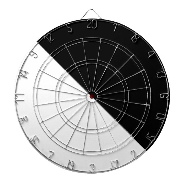 Tablero De Dardos Preto e branco (Frente)