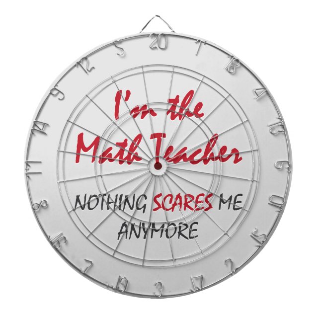 Tablero De Dardos Professor de matemática (Frente)