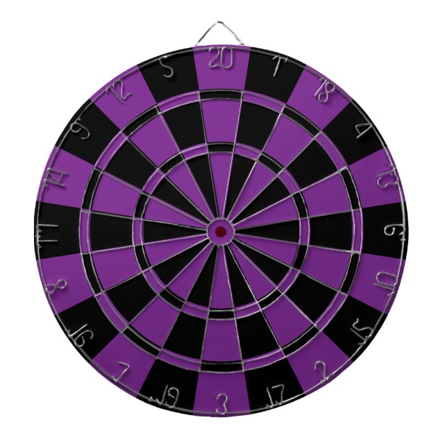 Tablero De Dardos Profundamente - roxo e preto (Frente)
