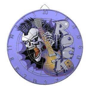 Tablero De Dardos Punk Rock Skull