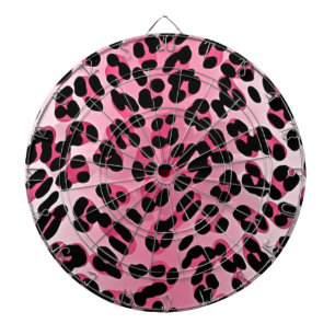 Tablero De Dardos RAB Rockabilly Pink Cheetah Impressão