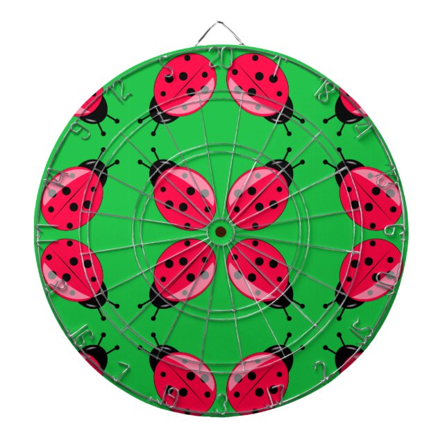 Tablero De Dardos Red Ladybugs (Frente)
