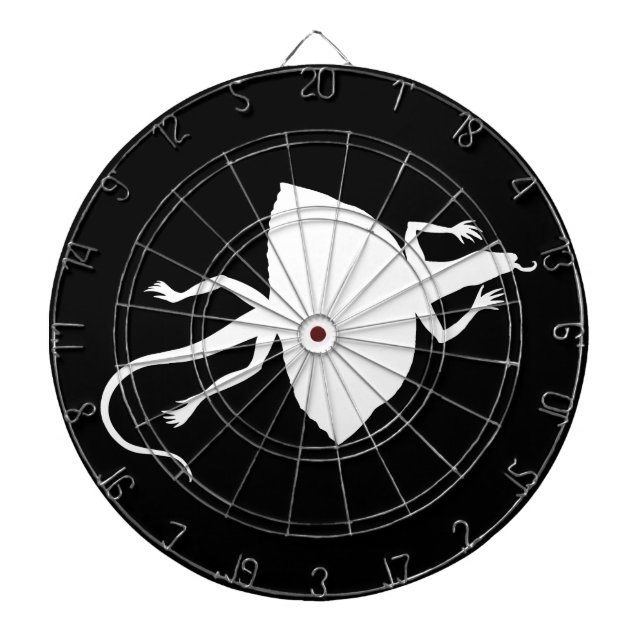 Tablero De Dardos Réptil branco (Frente)