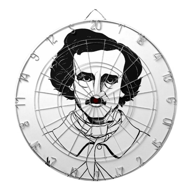 Tablero De Dardos Retrato de Edgar Allan Poe (Frente)