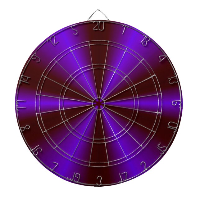 Tablero De Dardos Rosa Carmesim Roxo Arco-Íris (Frente)