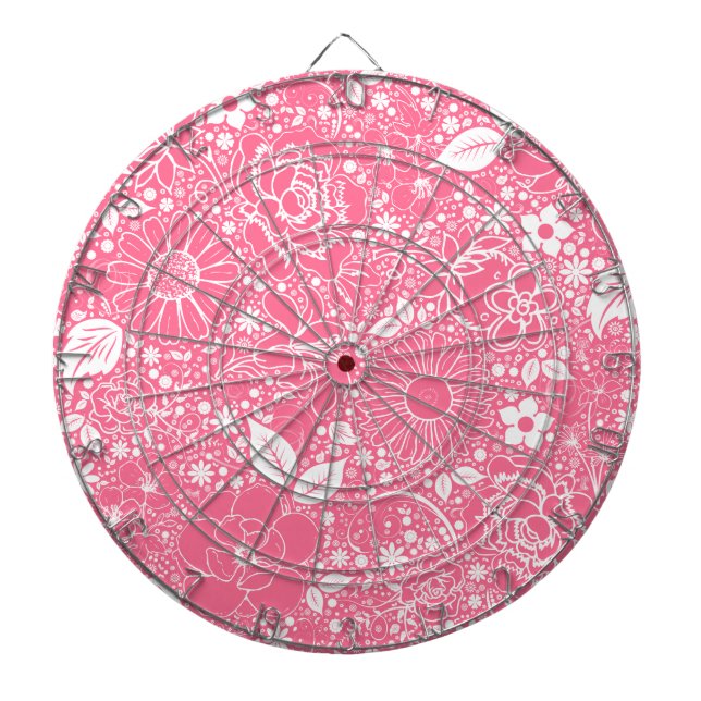 Tablero De Dardos Rosa claro de Beleza Botânica (Frente)