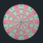 Tablero De Dardos Rosa E Mint<br><div class="desc">Placa Dart Rosa E Mint</div>