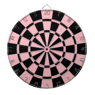 Tablero De Dardos Rosa Pastel e preto